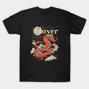 Retro Asian Red Dragon T-Shirt